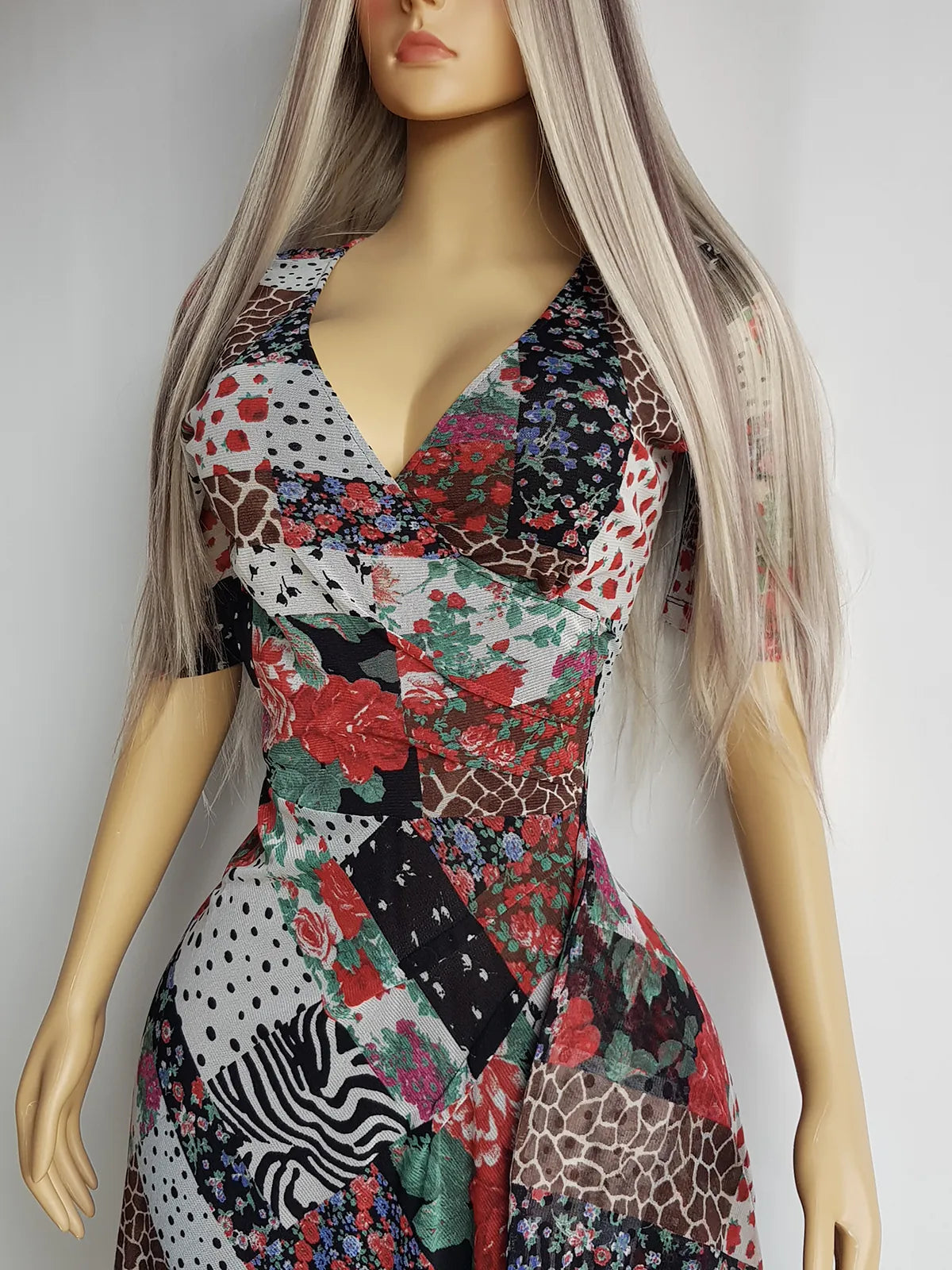 Vintage 90s Designer Flouncy Mesh Multi Layer Hourglass Dolce Vita Dress by New Zealand Designer