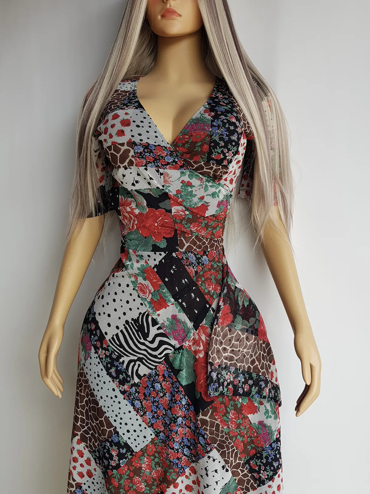 Vintage 90s Designer Flouncy Mesh Multi Layer Hourglass Dolce Vita Dress by New Zealand Designer