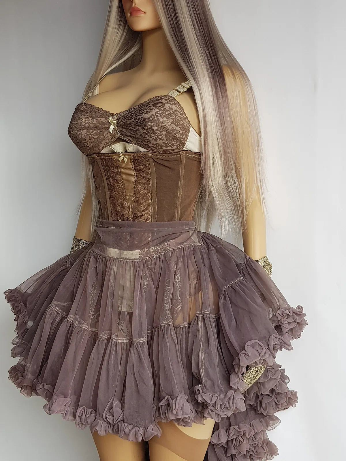 Vintage Authentic 1950s Pistachio Swirl Collection - Custom Hand Dyed Multi Tier Ballet Style TuTu - Only One Made