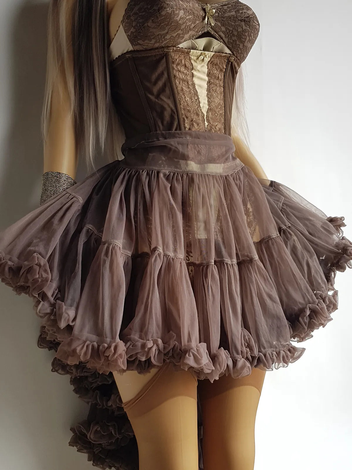 Vintage Authentic 1950s Pistachio Swirl Collection - Custom Hand Dyed Multi Tier Ballet Style TuTu - Only One Made