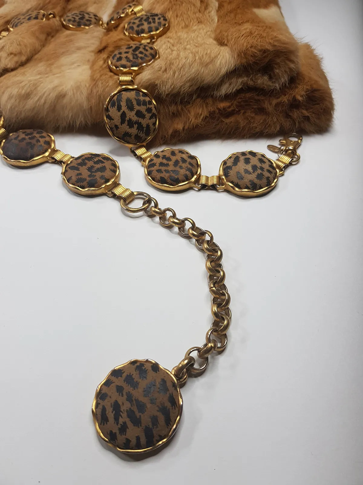1960s Ultra Rare Heavy Metal Leopard Coin Belt - Chunky & Super Solid Statement Piece