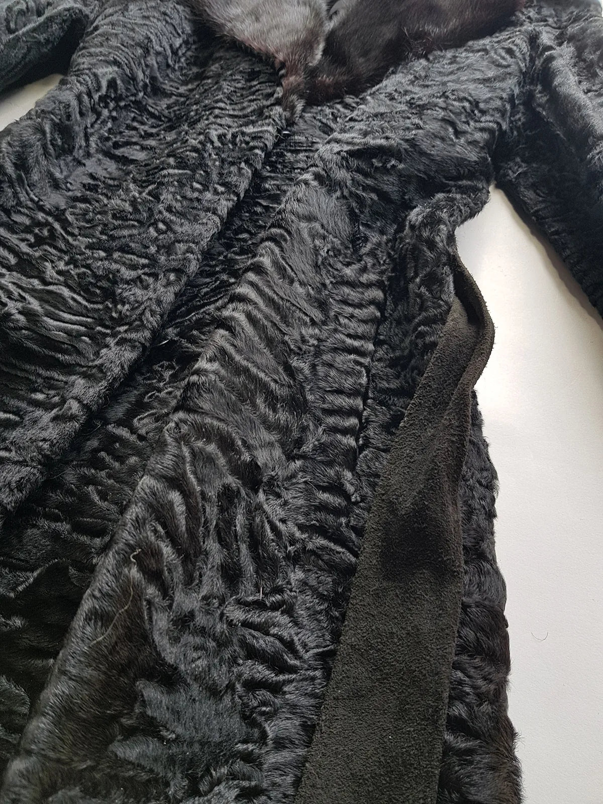 1960s Vintage Fox Fur & Curly Lambskin Coat - Super Soft Layers of Fur & Wool