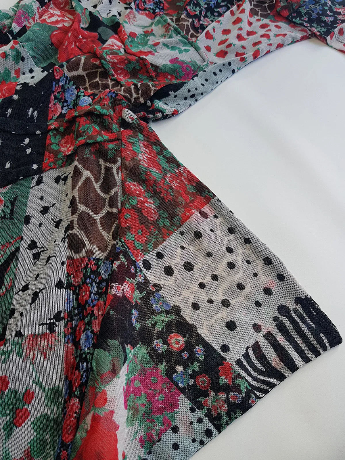 Vintage 90s Designer Flouncy Mesh Multi Layer Hourglass Dolce Vita Dress by New Zealand Designer