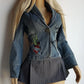 1990s Mudd Designer Deadstock - Insane Denim & Embroidery - Fitted Jacket - Metal Hardware - Original Tags still Attached
