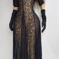 Gothic Romance Genuine 1990s Vintage Sheer Lace Dress with Flared Skirt - Wear Multiple Ways on top of Lingerie or a Slip