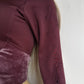 2000s Authentic Nike Velour Sexy Pilates Princess Vintage Hooded Purple Cropped Zip Jacket with Embroidery & Rhinestones