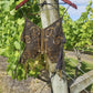 Absolute Knockout Vintage Fully Beaded Butterfly Top - Beaded Tassels with Coins - String Ties