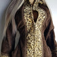 1960s Vintage Rare & Wild Leopard Rockstar Hooded Coat - Authentic Penny Lane Vibes - Vegan