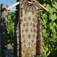 1990s Vintage 100% Silk Fully Hand Beaded Evening Top - Gold & Brown Tones