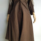 1970s Immaculate Tailoring Wool Coat - Absolute Perfection - Very Vivienne Westwood Style- Rich Brown Tone - Stiff Collar & Beautifully Cut Pockets