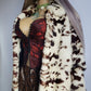 1940s Vintage Italian Rabbit Coat - Super Soft - Cream & Chocolate Brown