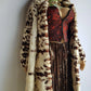 1940s Vintage Italian Rabbit Coat - Super Soft - Cream & Chocolate Brown