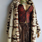 1940s Vintage Italian Rabbit Coat - Super Soft - Cream & Chocolate Brown