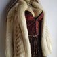 Vintage Saga Creamy White & Gold Fox Fur Coat - Soft & Dreamy - Perfect Length