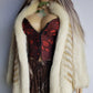 Vintage Saga Creamy White & Gold Fox Fur Coat - Soft & Dreamy - Perfect Length