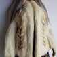 Vintage Saga Creamy White & Gold Fox Fur Coat - Soft & Dreamy - Perfect Length