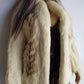 Vintage Saga Creamy White & Gold Fox Fur Coat - Soft & Dreamy - Perfect Length