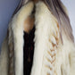 Vintage Saga Creamy White & Gold Fox Fur Coat - Soft & Dreamy - Perfect Length