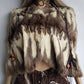 1920s Antique Ermine Cape - Beautiful Structual Shoulders & Draped Front - Fully Lined - Clasp Closure