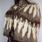 1920s Antique Ermine Cape - Beautiful Structual Shoulders & Draped Front - Fully Lined - Clasp Closure