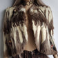 1920s Antique Ermine Cape - Beautiful Structual Shoulders & Draped Front - Fully Lined - Clasp Closure