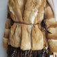 1960s Vintage Caramel Rabbit Coat - Super Soft - Creamy Caramel Brown