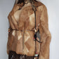 1960s Vintage Caramel Rabbit Fur Coat - Diamond Pattern - Rich Golden Caramel - Absolutely Gorgeous - Soft & Dreamy - Hip Length