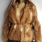 1960s Vintage Caramel Rabbit Fur Coat - Diamond Pattern - Rich Golden Caramel - Absolutely Gorgeous - Soft & Dreamy - Hip Length