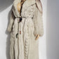 Vintage Saga Ice Blue / Grey Fox Fur Coat - Soft & Dreamy - Full Length