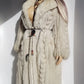 Vintage Saga Ice Blue / Grey Fox Fur Coat - Soft & Dreamy - Full Length