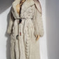 Vintage Saga Ice Blue / Grey Fox Fur Coat - Soft & Dreamy - Full Length