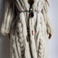 Vintage Saga Ice Blue / Grey Fox Fur Coat - Soft & Dreamy - Full Length