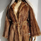 1940s Vintage Italian Fur Coat - Rich Golden Brown - Absolutely Gorgeous - Soft & Dreamy - Full Length