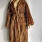 1940s Vintage Italian Fur Coat - Rich Golden Brown - Absolutely Gorgeous - Soft & Dreamy - Full Length