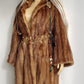 1940s Vintage Italian Fur Coat - Rich Golden Brown - Absolutely Gorgeous - Soft & Dreamy - Full Length