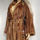 1940s Vintage Italian Fur Coat - Rich Golden Brown - Absolutely Gorgeous - Soft & Dreamy - Full Length