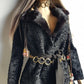 1960s Vintage Fox Fur & Curly Lambskin Coat - Super Soft Layers of Fur & Wool