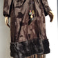 1970s Penny Lane Princess Coat in Vegan Faux Fur - Fluffy Collar and Hemline - Rich Brown - Brushed Feature all over the Fur