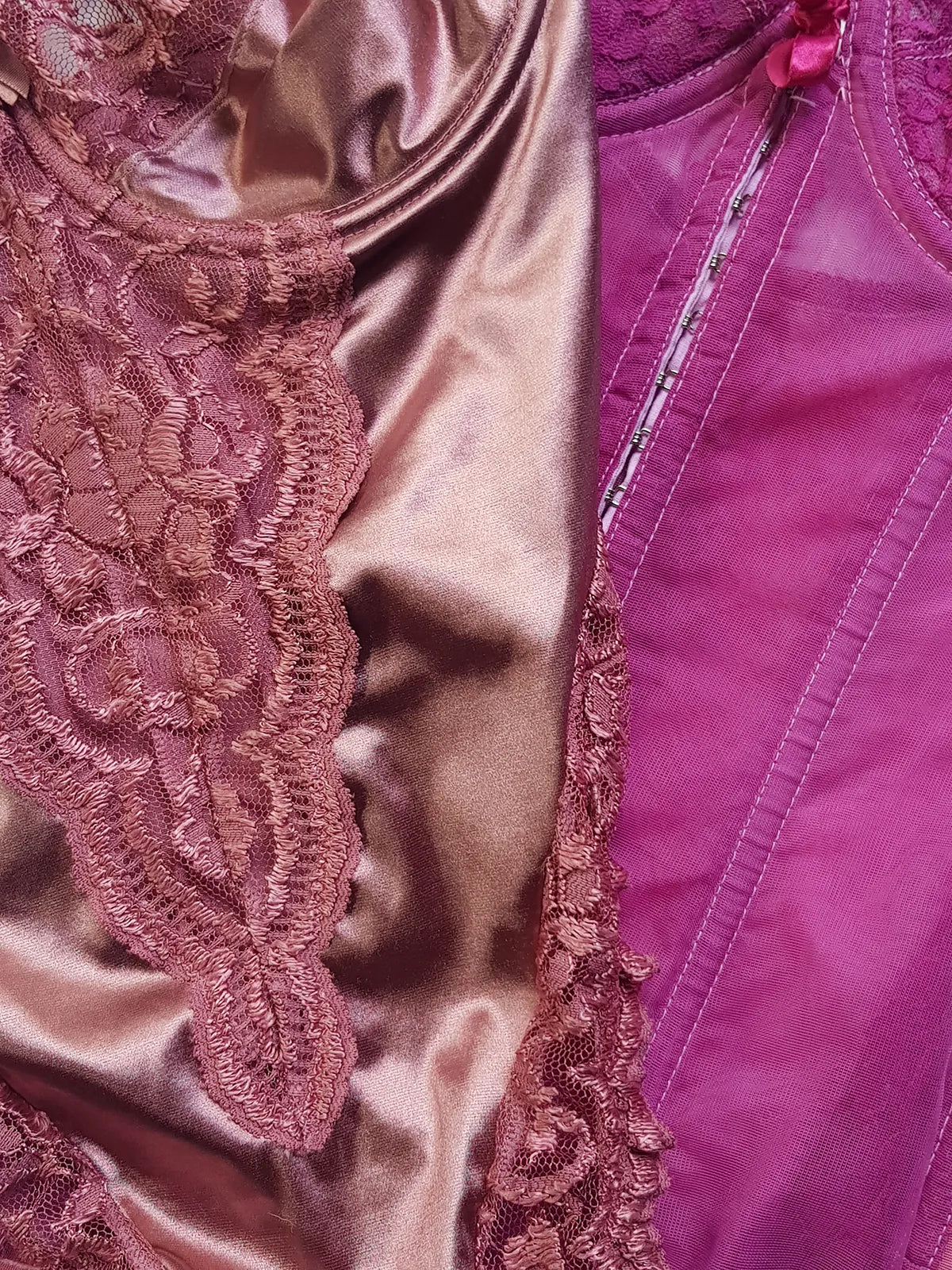 1990s Vintage Dreamy Lace & Satin High Cut Teddy Bodysuit - Unworn - Unbelievably Gorgeous in Sugary Pink