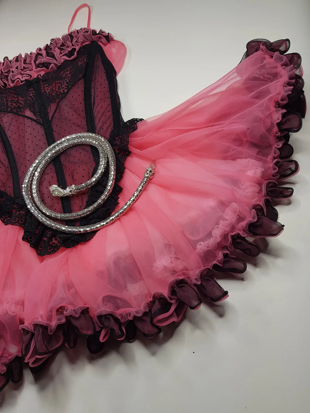 1960s Silver & Crystal - Antique Designer Snake Belt / Necklace / Bracelet - Wear Multiple ways