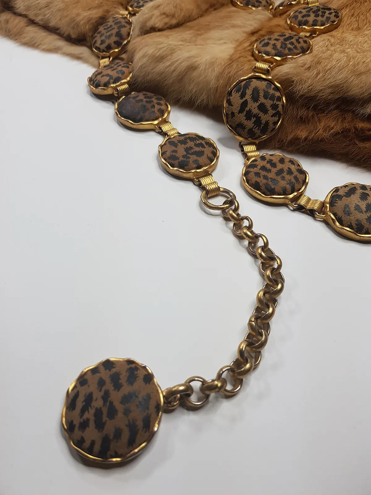 1960s Ultra Rare Heavy Metal Leopard Coin Belt - Chunky & Super Solid Statement Piece
