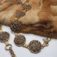 1960s Ultra Rare Heavy Metal Leopard Coin Belt - Chunky & Super Solid Statement Piece