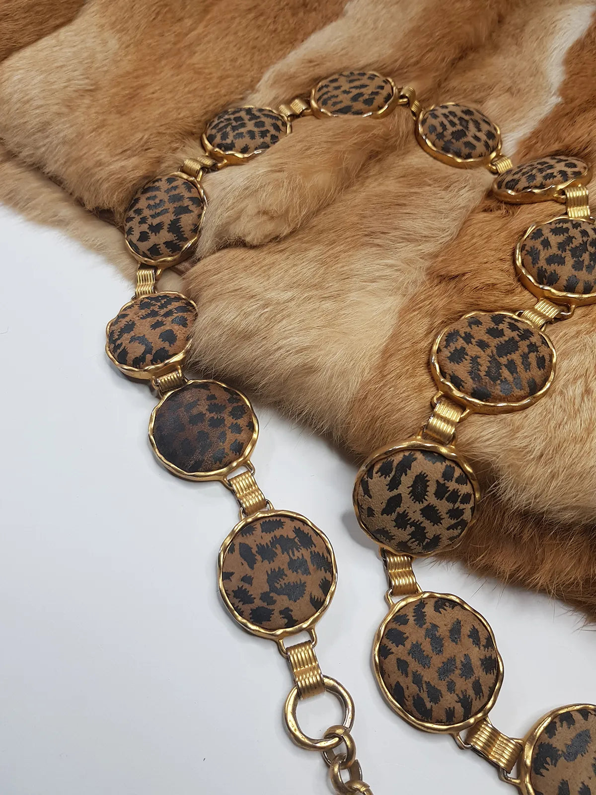 1960s Ultra Rare Heavy Metal Leopard Coin Belt - Chunky & Super Solid Statement Piece