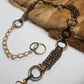 Statement Authentic Handmade Vintage Chain / Chainmail Belt / Necklace in Gold & Black - hundreds of rings