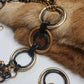Statement Authentic Handmade Vintage Chain / Chainmail Belt / Necklace in Gold & Black - hundreds of rings