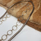 1970s Studio54 Style Vintage Gold Sparkly Faceted Chain Belt - O Rings & Wear Multiple Ways