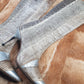 1960s Italian Authentic 100% Snakeskin & Leather Go Go Boots - Insane Metal Stiletto Heels - Silver & Natural Snake (European Size 38)