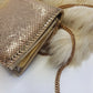 Iconic Vintage Designer Whiting & Davis Metal Mesh mini evening bag - glamorous long chain