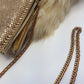 Iconic Vintage Designer Whiting & Davis Metal Mesh mini evening bag - glamorous long chain