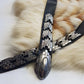 Incredible 1940s Handmade Articulated Serpent Belt - 100% Genuine Leather - Ultra Heavy - Silver & Black